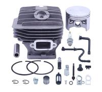 JWRMZX Kit Cylindre-Piston de 52 mm for Moteur tronçonneuse 2 Temps MS460 046, Filtre à Carburant, tendeur chaîne, Accessoires De Rechange