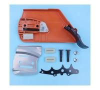 JWRMZX Kit de Barre Protection latérale Frein chaîne for tronçonneuse 2171 2165 CS2171 CS2165 CS2188 2166, Plaque Pare-Chocs et écrou for Chien De Rechange