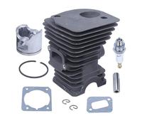 JWRMZX Kit de Bougies d'allumage à Piston et Cylindre plaqué for tronçonneuses 340, 345, E, 350EPA, CS, 2141, 2145, 2150, 42 mm De Rechange