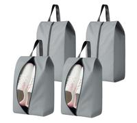 JWShang Sacs à crampons étanches à l'eau - Sacs à chaussures de voyage avec fermeture éclair pour le golf, le football, la gym, le sport, les voyages, gris, 16.54*9.45*7IN, Concis