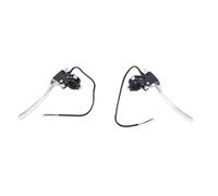 Jwthee 1 Pair Bike Brake Levers, Brake Lever Handle Bar Grips Electric Bike Accessories for Electric Bicycle (silver-black)