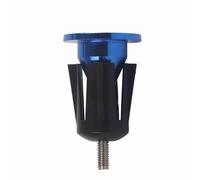 Jwthee 1 paire de bouchons d'extrémité de barre en alliage d'aluminium, capuchon d'extrémité de barre de poignée de vélo, bouchons de guidon de VTT, capuchons de couverture, accessoire (blue)