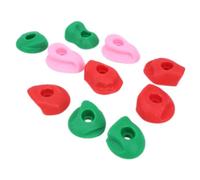 Jwthee 10pcs Escalade détient, Multicolore Escalade Enfants Main Pieds Tient en Plastique Escalade Mur poignées pour intérieur extérieur (Small 10 Packs)