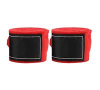 Jwthee 2pcs 2,5 m de Boxe enroulés pour Hommes pour Hommes, Femmes, enveloppes à Main Muay Thai élastiques pour Gants de Boxe, Muay Thai, Kickboxing, équipement MMA (Rouge)