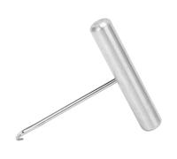 Jwthee 2pcs Racket Stringing Tool, Stainless Steel Puller for Tennis Badminton Squash, String Assistance Tool, Arc Contact Bottom Design, Full and Empty Racket String Guide