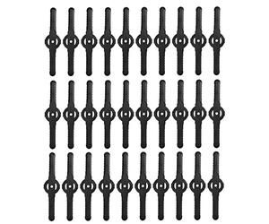 Jwthee 30 pcs String Trimmer Heads Lames remplacer, coupeur en Plastique Remplacement des têtes Wacker têtes de Mauvaise Herbe