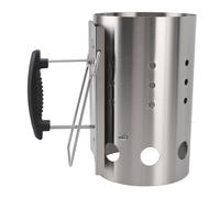 Jwthee Allume-feu de cheminée à Charbon de Bois, Allume-feu de Barbecue en Acier Inoxydable avec Bouclier Thermique et poignée de Maintien au Frais, Accessoire de Gril à Charbon Qui