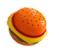 Jwthee Bols à tremper empilables en forme de hamburger, ensembles de mini assiettes et bols à hamburger de 5,51 pouces, ensemble de plats à sauce soja noire, petites assiettes à apéritif