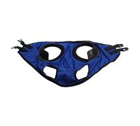 Jwthee Cagoule de Clignotant de Cheval en Cuir PU, Couvre-Yeux de Cheval Respirant et résistant au Sable, Lunettes de Course pour l'entraînement et la compétition équestres, Masque de (Bleue)