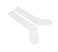 Jwthee Chaussettes d'escrime en Coton épais Unisexe, Bas de Protection pour épée, Sabre et Feuille, Femmes et Hommes, Blanc (L)