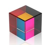 Jwthee Cube de mélange de Couleurs, Prisme de Couleur, Prisme de Cube, Prisme de Dispersion (50mm)