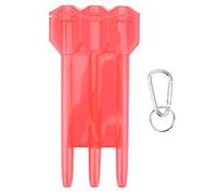 Jwthee Dart Case, Universal Portable Dart Box 3 Sleeve Storaging Dart Carrying Case with Aluminium Alloy Hang Buckle (Red)