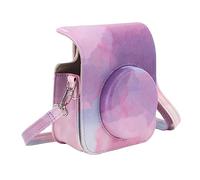 Jwthee Étui de Protection pour Appareil Photo, Sac de Protection, étui pour Appareil Photo en PU avec bandoulière réglable de 47,2 Pouces de Longueur, 5,1x4,3x2,4 Pouces, étui pour (Nuage de rêve)