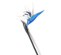 Jwthee Grand Oiseau de Paradis Fleur permanente de 31 Pouces, Plante Verte pour la Maison de décoration de Jardin Verandah DÉCORATIONS DE Medial (Bleu)