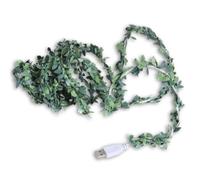 Jwthee Guirlande lumineuse, guirlande lumineuse USB, paquet 30 LED 9,8 pieds feuilles de lierre vert guirlande lumineuses feuilles artificielles vigne guirlande lumineuses