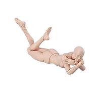 Jwthee Modèle de Figurine en PVC, Corps de Figurine d'action, Poses Personnalisables, modèle de Dessin de Figurine Mobile, Dessin de Figurines d'action féminines et masculines (Gris, (Femme)