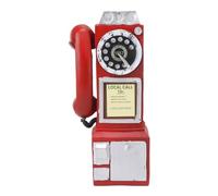 Jwthee Modèle téléphonique Vintage, modèle de téléphone Vintage à la Mode (Rouge)