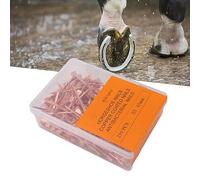 Jwthee Ongle en Fer à Cheval, 250 pcs Ongles en cuivre Massif cuivre avec Une boîte de Rangement (45 mm E3)