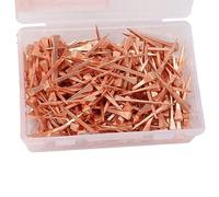 Jwthee Ongle en Fer à Cheval, 250 pcs Ongles en cuivre Massif cuivre avec Une boîte de Rangement (47,5 mm E4)