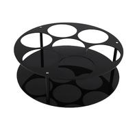 Jwthee Organisateur Rotatif de sirop de café, Support de 7 Bouteilles de sirop de café pour comptoir, Support de Rangement de Bouteilles de Forme Ronde en Acrylique pour Station de café