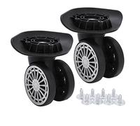 Jwthee Roues de Valise à Bagages, 360 Remplacement de Roue à Bagages pivotants A60 pour Le Pack de Maintenance de réparation de boîtier de 2, 2,4 x 3,7 Pouces