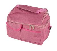 Jwthee Sac Isotherme pour Lait Maternel de Voyage, Sac de Transport pour Lait Maternel Rose Rouge, Grand Sac Isotherme étanche à Double Couche pour boîte à Lunch