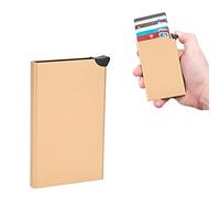 Jwthee Slim Minimalist Carte Portez, RFID Metal RFID Bloque Le Portefeuille pour Hommes Boîtier de Carte de crédit en Aluminium Hébaire de Cartes d'identité pour Hommes pour Hommes (X-55#)