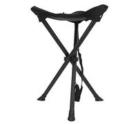 Jwthee Tabouret de Camp Pliant, Chaise de Tabouret de siège à trépied Pliable extérieur pour Voyager, tabourets extérieurs pour Le Camping Camping Walking Hunting Randonnée de pêche, (Noir)