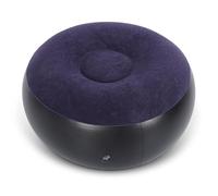 Jwthee Tabouret Gonflable Multifonction, Pouf Gonflable,Chaise de Camping Extérieure Portable,Repose-Pieds Rond Violet en PVC et Flocage, pour Intérieur et Extérieur