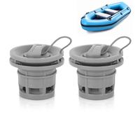 Jwthee Valves pneumatiques pour Bateau, kit de 2 Bouchons de Valve pneumatique pour Bateau Gonflable, Bouchons de gaz, pièces de Rechange pour Kayak, canoë