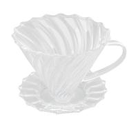 Jwthee Versez sur la cafetière, verre conique versez sur le goutteur de café avec poignée, accessoires d'entonnoir de filtre à café réutilisables sans papier pour le restaurant de café à