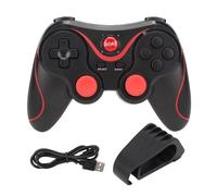 Jwthee X3 Contrôleur de jeu sans fil Bluetooth, double vibration filaire BT contrôleur de jeu mobile manette de jeu à distance pour téléphone portable Android iOS TV CP VR