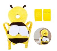 JWTRSVTY Coussin de Protection de Tête de Bébé, Baby Head Protector Sac à Dos, Sac à Dos de Protection de Tête Réglable et Respirant, Coussinets de Sécurité Anti-Chute,pour Enfants 4-24 Mois(Abeilles)