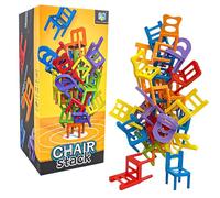 JWTRSVTY Jeu De Chaises Empilées - Mini Chaise Jouet D'équilibre Multijoueur pour Toute La Famille
