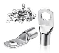 jwtyu 35 Pièces Cosse 6mm2 Cosses Tubulaires M6 Cosses Annulaires Cosse ronde aux Automobiles et aux boîtes électriques