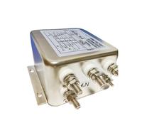 JWVNSKCA Filtre Anti-interférence triphasé à Quatre Fils CW12B-20A30A-S, Ligne de Boulon, harmonique 50A(60A)