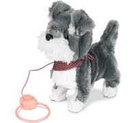 JX-1422 chien interactif avec laisse et écharpe marron - 8595194736511