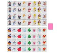 JXAXD 65 Tiles Mahjong - Jeu d'évasion de style marin - Style Mahjong - Jeu d'évasion maritime - Jeu de pierres - Jeu familial pour adultes, enfants et tous les âges - 30 mm - B