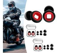 JXAXD Artevive Lot de 2 paires de bouchons d'oreilles pour moto - 4 tailles XS/S/M/L, A