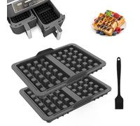 JXAXD Lot de 2 inserts gaufrés compatibles avec Ninja AF300EU, AF400EU, AF451EU, SL400EU et AF500DE, accessoires de friteuse à air chaud, plus efficaces, réutilisables