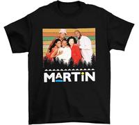 JXAYCHQZ Martin TV Show Vintage, Classic Movie, Funny T-Shirt Black(X-Large)
