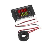 JXCHSWOU Voltmètre numérique à LED AC 60 V-500 V 100 A, ampèremètre, testeur de Tension et d'ampérage à 2 Fils, avec Affichage Rouge et Vert