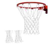 JXCTNNU Filets de Basket-Ball 2 Pièces Rechange Filet Panier Amovible Filets de Basketball Professionnels 12 Boucles Adapté Aux Sports d'Intérieur en Plein Air (Blanc)