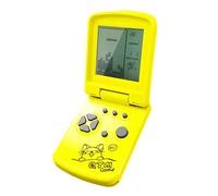JXD 3.5" Console de Jeu Block avec Design Rabattable Unique 26 Jeux de Briques rétro intégrés Plusieurs Modes Difficulté/Vitesse Réglables Jeux éducatifs pour Enfants Cadeaux de Noël/Fêtes (Jaune)