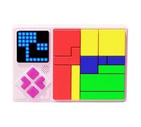 JXD Super Puzzle électronique Labyrinthe Console de Jeu de Blocs Entraînement Concentration/à la Pensée Logique Interaction Parent-Enfant Jouet éducatif Cadeaux Enfants/Ados/garçons/Filles (Rose)