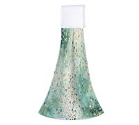 JXDXHCW Lot de 1 torchon de cuisine avec boucle de suspension, essuie-mains absorbants à pois verts et jaunes pour cuisine, salle de bain, toilettes