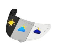 JXDYY Visière Casque Moto pour HJC C10 HJ-34P, Visière Anti-Buée Casque Remplacement de Visière de Lentille Casque de Bouclier Vent Moto,Normal-D Clear/Deep Black