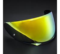 JXDYY Visière Casque Moto pour HJC HJ34P C10, Visière Anti-Buée Casque Remplacement de Visière de Lentille Casque de Bouclier Vent Moto,Normal-F Tea Gold