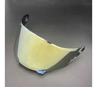 JXDYY Visière Casque Moto pour LS2 FF358 FF300 FF396, Visière Anti-Buée Casque Remplacement de Visière de Lentille Casque de Bouclier Vent Moto,Normal-C Gold