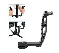 JXE DH-03 Support de microphone en aluminium de type L pour DJI Ronin S/Moza Air 2/Feiyu AK2000/Zhiyun Weebill Stabilisateur